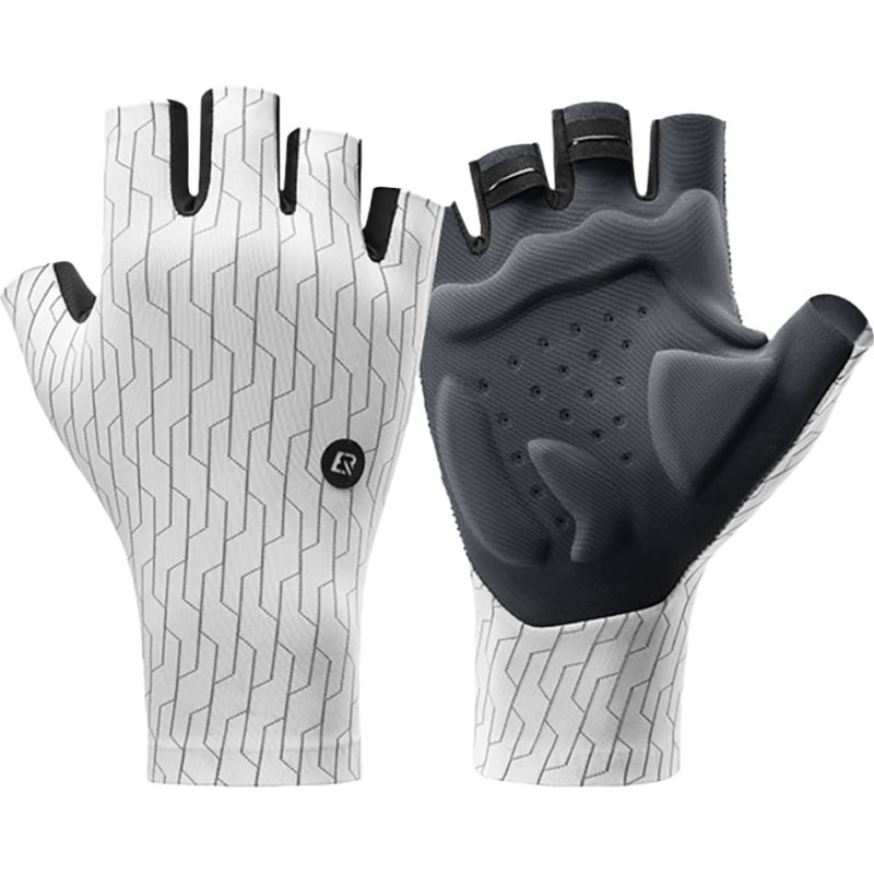 Rockbros &Scaron;osejas riteņbrauk&scaron;anas cimdi S izmērs - balti un melni