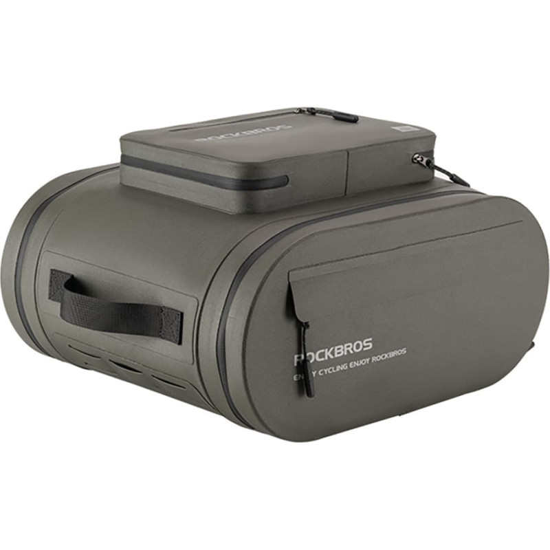 Rockbros Ūdensizturīgs velosipēda bagāžnieka kaste 14l - pelēka