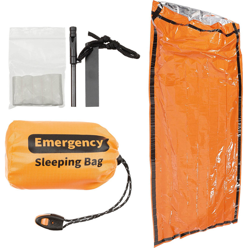 Fox Outdoor - Avārijas termo guļammaiss ar krameni - oranžs - 31100