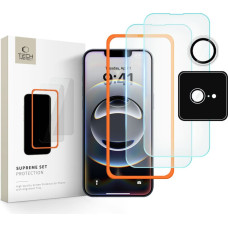 TECH-PROTECT TEMPERED GLASS SUPREME SET 3-PACK IPHONE 16E CLEAR