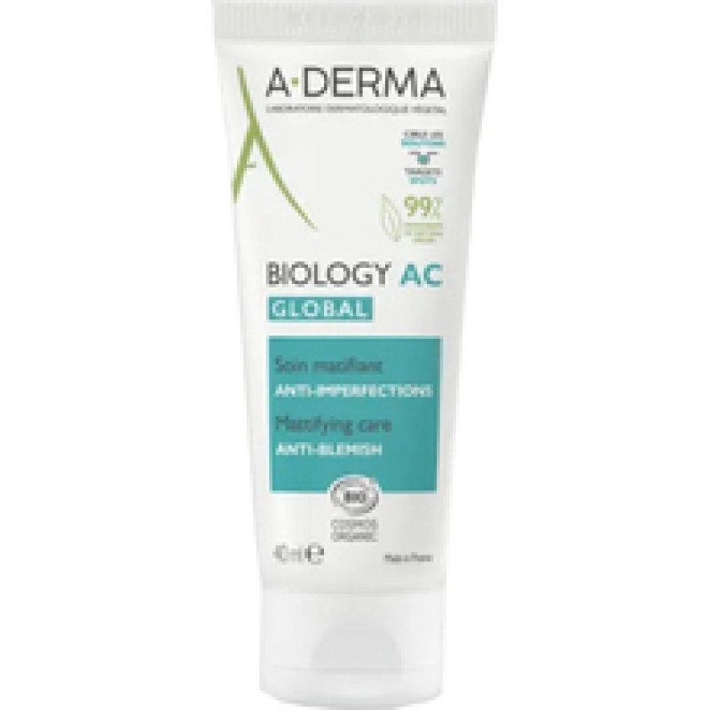 A-Derma Biology AC Global Anti-Blemish Mattifying Care - Zmatňující péče proti nedokonalostem pleti