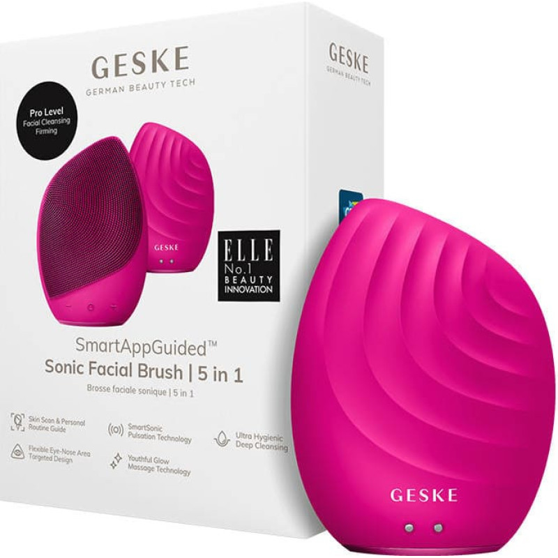 Geske Facial Cleaning Sonic Brush 4in1 Geske With APP (magenta)