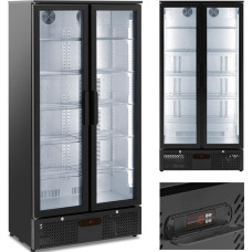 Royal Catering Bāra ledusskapis dzērieniem, 2 stikla durvis, 458 l, 295 W