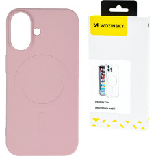 Wozinsky Samsung Galaxy S25 Ultra šķidrā silikona maciņš MagSafe - rozā