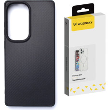 Wozinsky Samsung Galaxy S25 Ultra oglekļa šķiedras maciņš MagSafe - melns