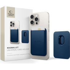 TECH-PROTECT MAGWALLET MAGSAFE UNIVERSAL MAGNETIC CARD HOLDER NAVY BLUE