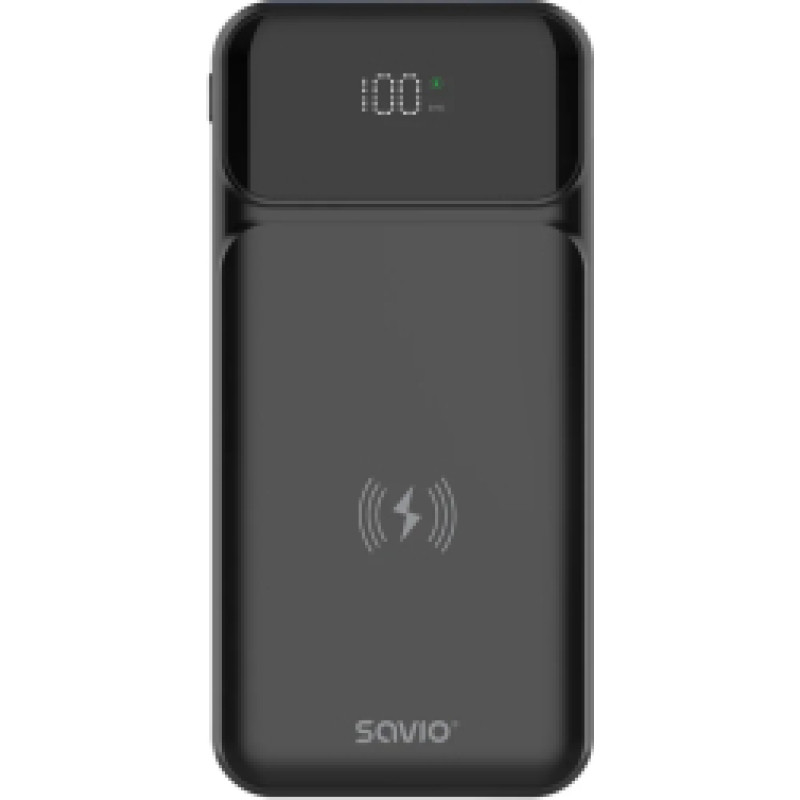 Enerģijas krātuve SAVIO POWER BANK wireless10000mAh