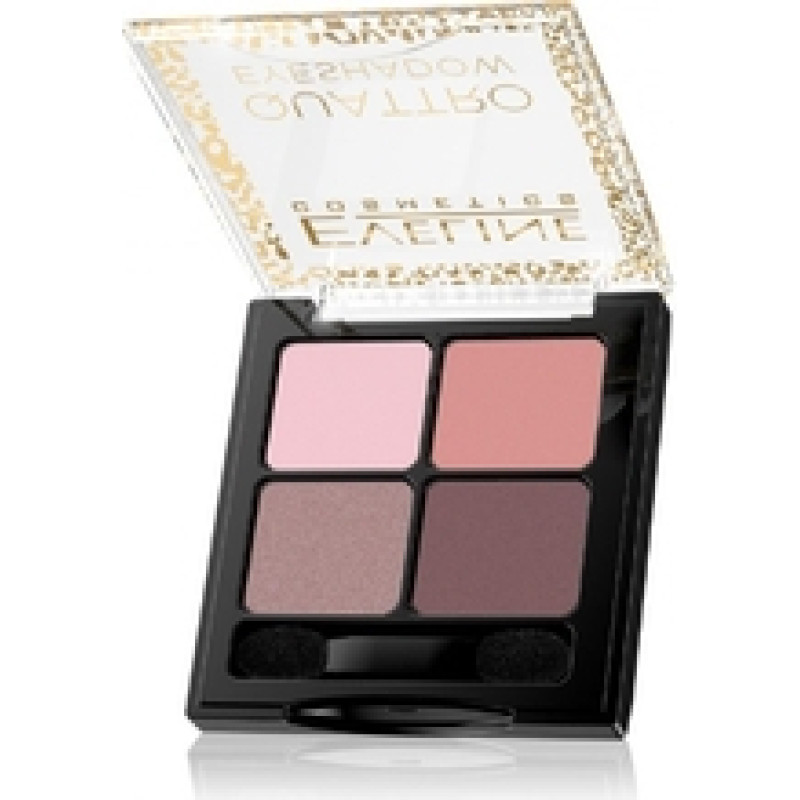 Eveline Quattro Professional acu ēnu palete acu ēnu palete 12 7,2 g