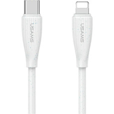 Kabel USAMS Green Series SJ717 30W USB-C do Lightning 1m biały
