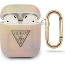 GUACA2TPUMCGG01 Guess TPU T&D Gold Triangle 01 Case for Airpods 1|2 Pink
