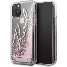 Karl Lagerfeld KLHCN65TRKSRG iPhone 11 Pro Max różowo-złoty|rose gold Glitter Signature