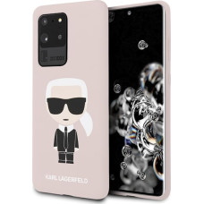 Karl Lagerfeld KLHCS69SLFKPI S20 UltraG988 hardcase pink Silicone Iconic