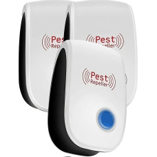 Retoo Ultraskaņas grauzēju atbaidītājs žurkām, pelēm, kukaiņiem - 3 gab.