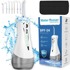 Retoo Zobu irrigators, bezvadu, 4 režīmi, 7 uzgaļi, 300 ml - komplekts
