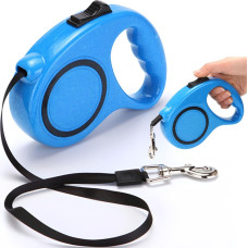 Retoo Automātiska izvelkama lentes pavada ar slēdzeni suņiem līdz 15 kg 5 m - zila