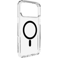 Puro Lite Mag TPU+PC Case Compatible with MagSafe for iPhone 17 Pro - Transparent with Black Ring