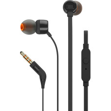JBL Tune 160 in-ear headphones, 3.5mm mini jack with remote control - black