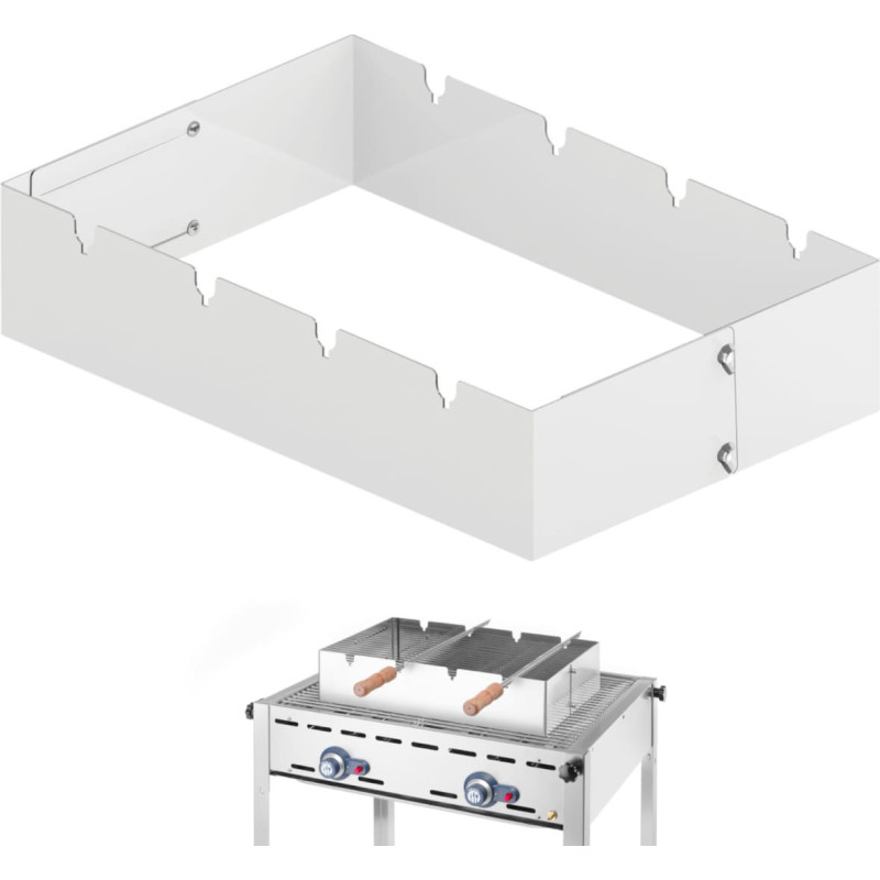 Tramontina Taisnstūra Churrasco iesma grila uzgalis 530x350x117 mm