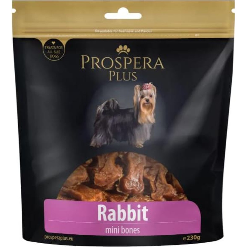 Prospera Plus Gardums suņiem &ndash; Prospera Plus Rabbit Mini Bones, 230 g