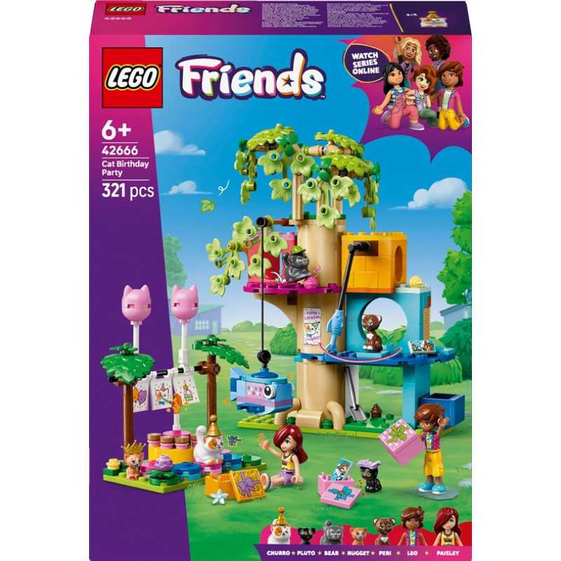 Lego FRIENDS 42666 Cat Birthday Party & Tree House