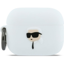 Case Karl Lagerfeld Silicone Karl Head   3D for AirPods Pro 3 white