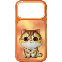 Nimmy Etui Nimmy Big Eyed Pet 2.0 Cat do        iPhone 17 Pro Max pomarańczowy