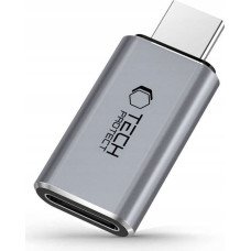 Tech-Protect USB-C uz iPhone Lightning adapteris &mdash; pelēks