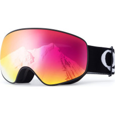 Qunature Bērnu slēpo&scaron;anas brilles ar pretmiglo&scaron;anas aizsardzību UV400 M/L - melnas