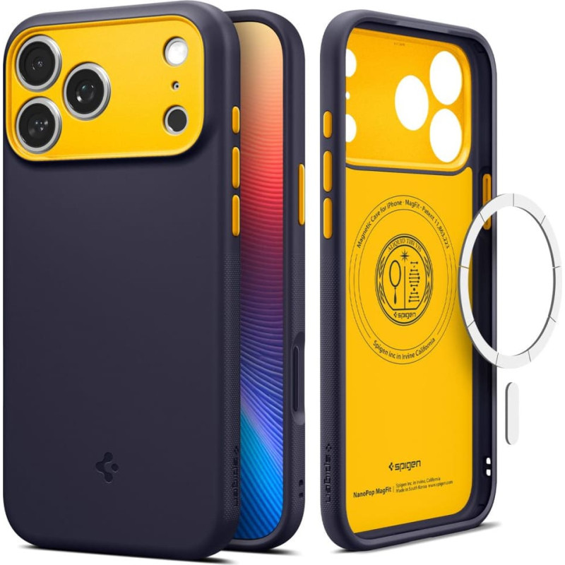 Spigen iPhone 17 Pro Nano Pop MagSafe maciņ&scaron; - tum&scaron;i zils