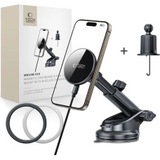 Tech-Protect mm15W-V10 Magnetic MagSafe Car Holder for Cockpit|Windshield|Air Vent - Black