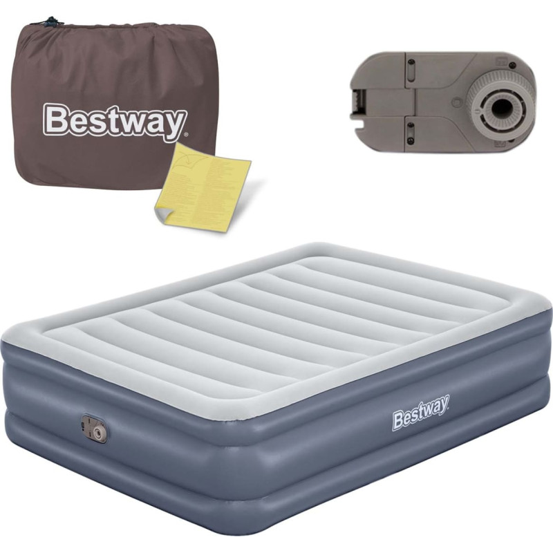 Bestway Piepū&scaron;amais matracis 203x152x51 cm ar iebūvētu elektrisko sūkni 6713I