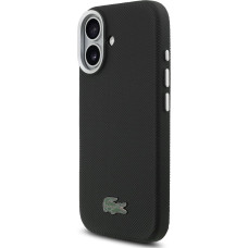 Lacoste Iconic Petit Pique Metal Logo MagSafe Case for iPhone 17 Black