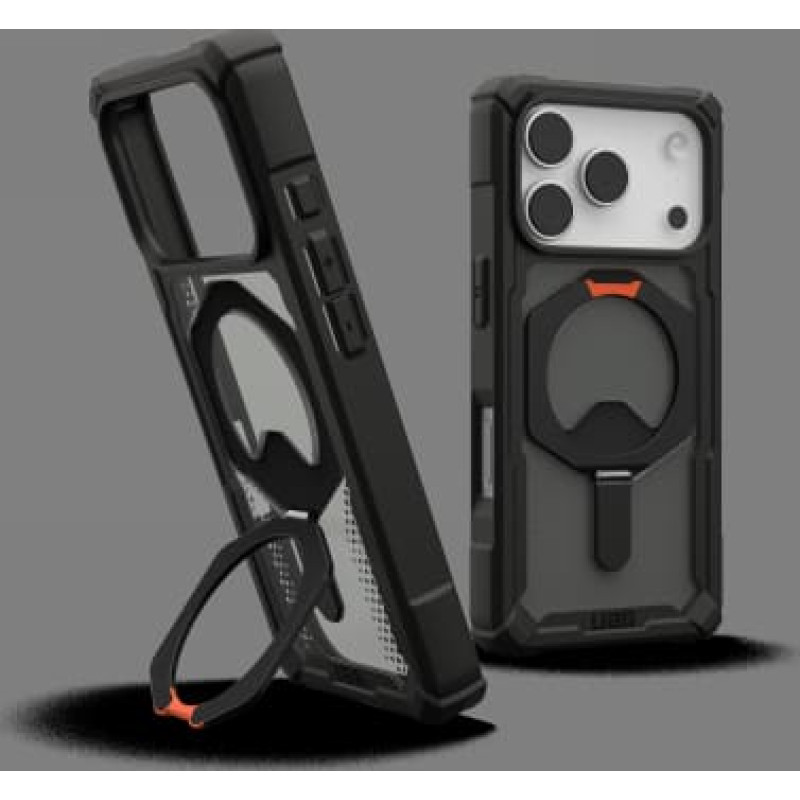 UAG Plasma XTE MagSafe Case for iPhone 17 Pro - Black and Orange