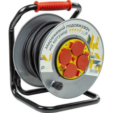 EXD Pagarinātājs ar spoli 25m, 4 rozetes, 3x2.5mm2