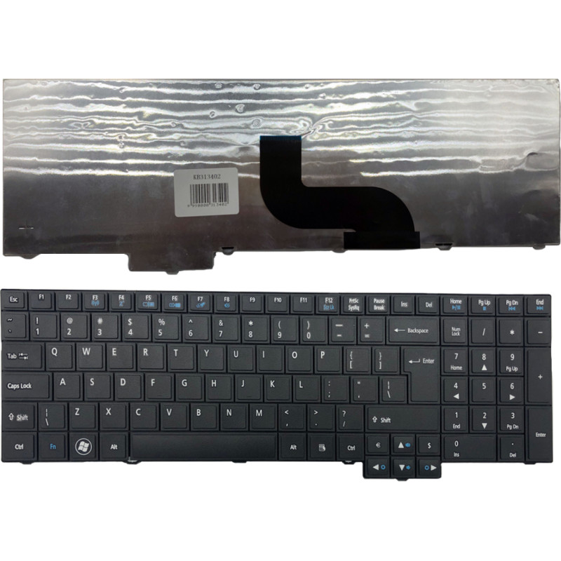 Acer tastatūra: TravelMate 5760, 5760G, 5760Z, 5760ZG, Apvienotā Karaliste