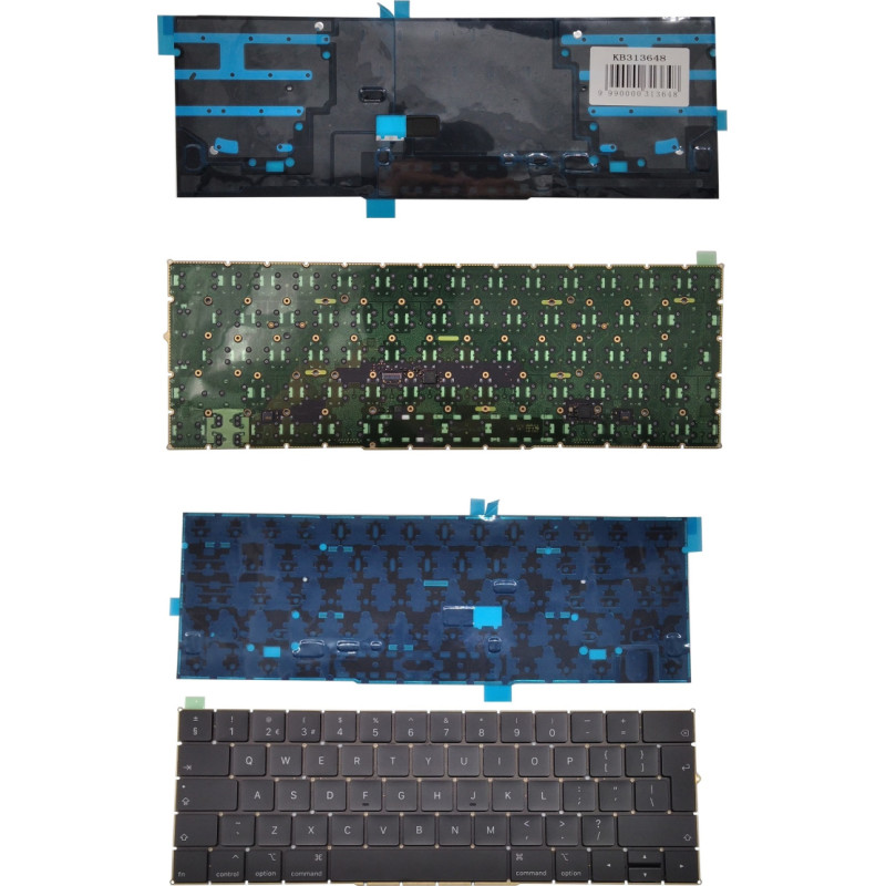 Apple Macbook Pro 13" 15" tastatūra (2018, A1989, A1990), Apvienotā Karaliste