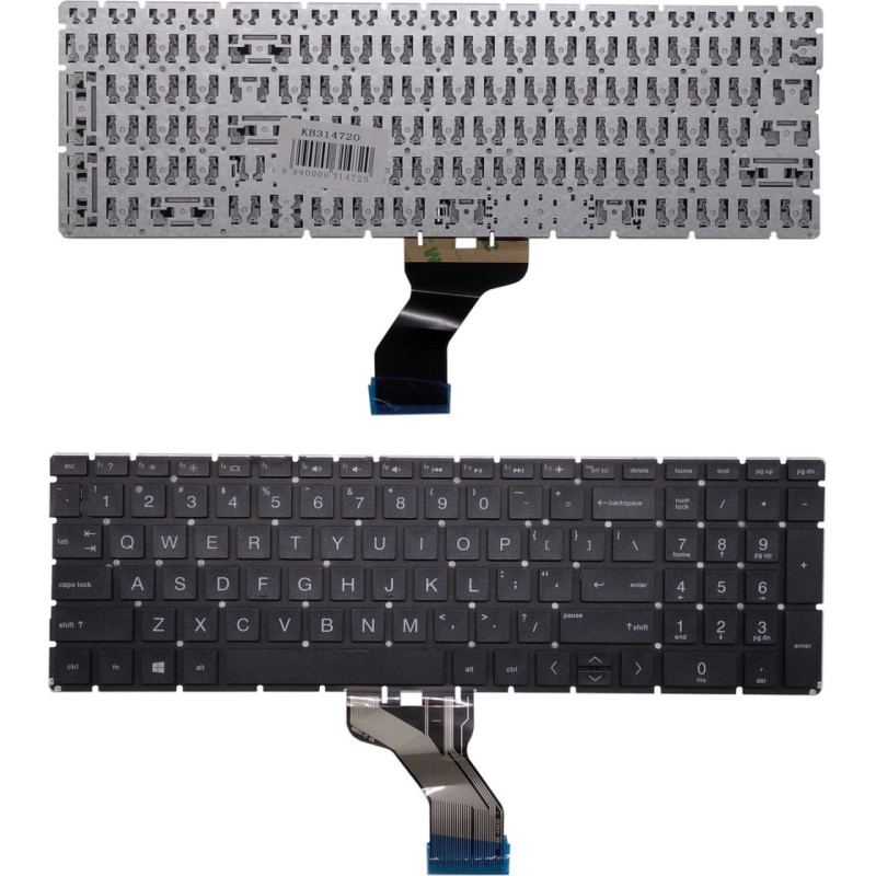 HP Tastatūra HP 255 G8, bez rāmja, ASV