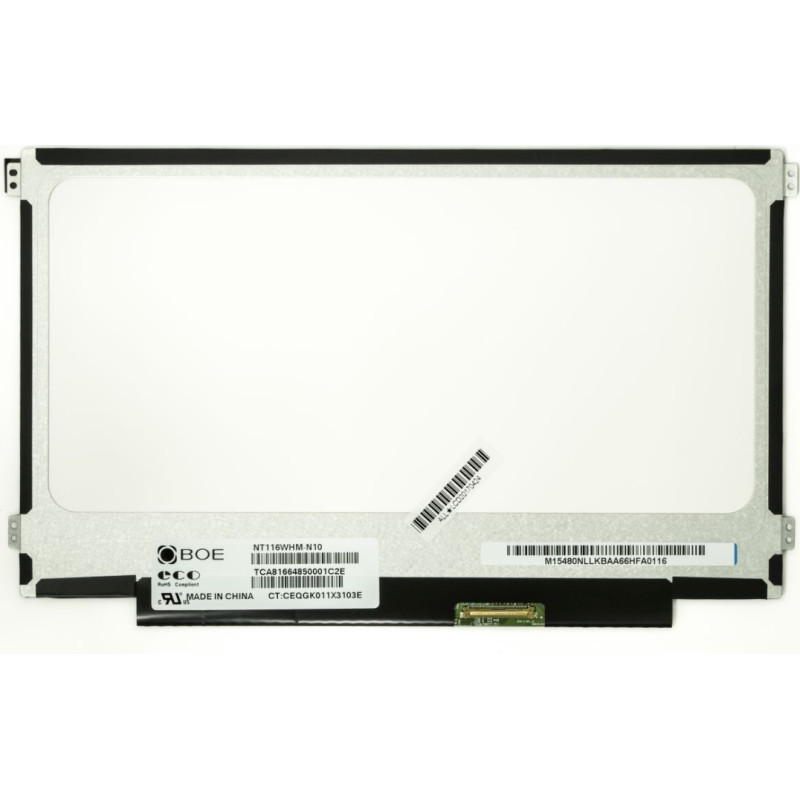 AUO LCD ekrāns 11,6 collas 1366x768 HD, LED, SLIM, matēts, 40 kontaktu (labais), A+