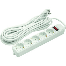 EXD Pagarinātājs 10 m, 5 rozetes, ar slēdzi