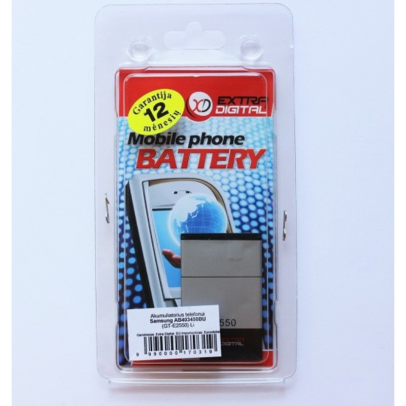 Extradigital Akumulators Samsung GT-E2550, GT-S3550