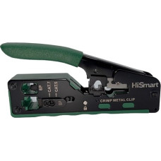 Hismart Crimp instruments ar izolācijas noņēmēju un griezēju CAT5, CAT6, CAT7 kabeļiem