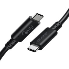 Choetech Kabelis CHOETECH USB4, C tipa - C tipa, 40Gbps, 100W, 20V/5A, 8K/60HZ, 0.8m
