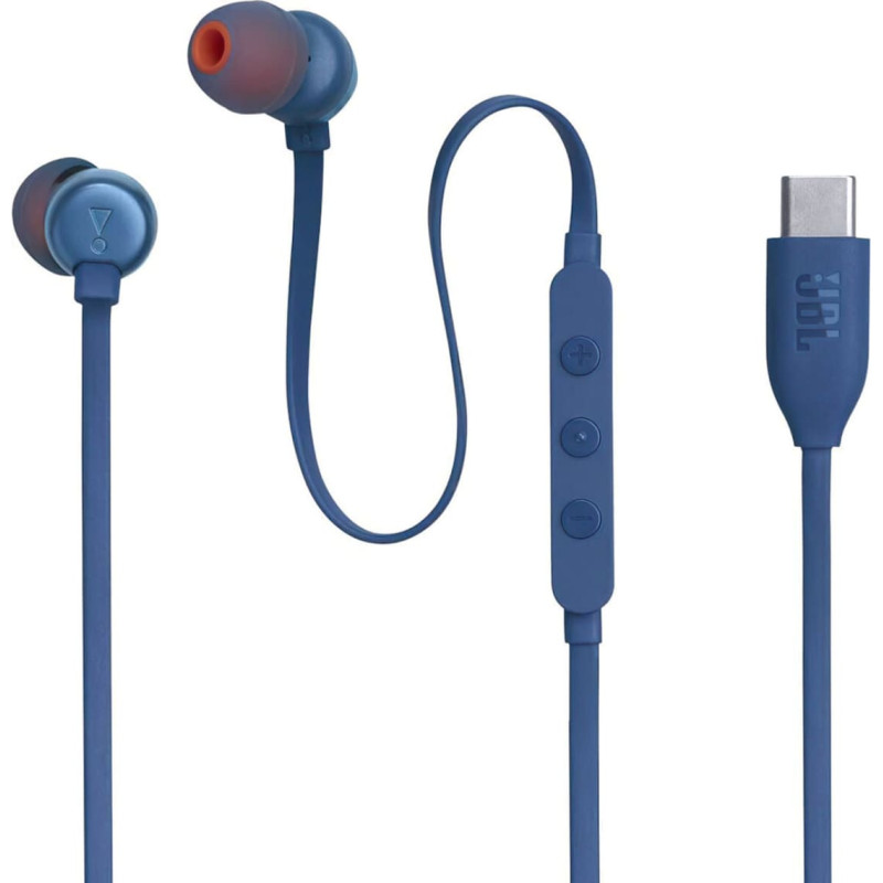 JBL Tune 310C USB-C vadu austiņas - zilas