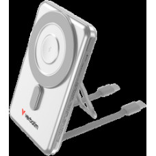 Enerģijas krātuve Verbatim Charge n Go 5000mAh Magnetic Wireless Charging Silver - 2 cables