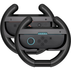 Hurtel Brauk&scaron;anas simulatora stūre Joy-Con Nintendo Switch 2 kontrolierim, melna - 2 gab.