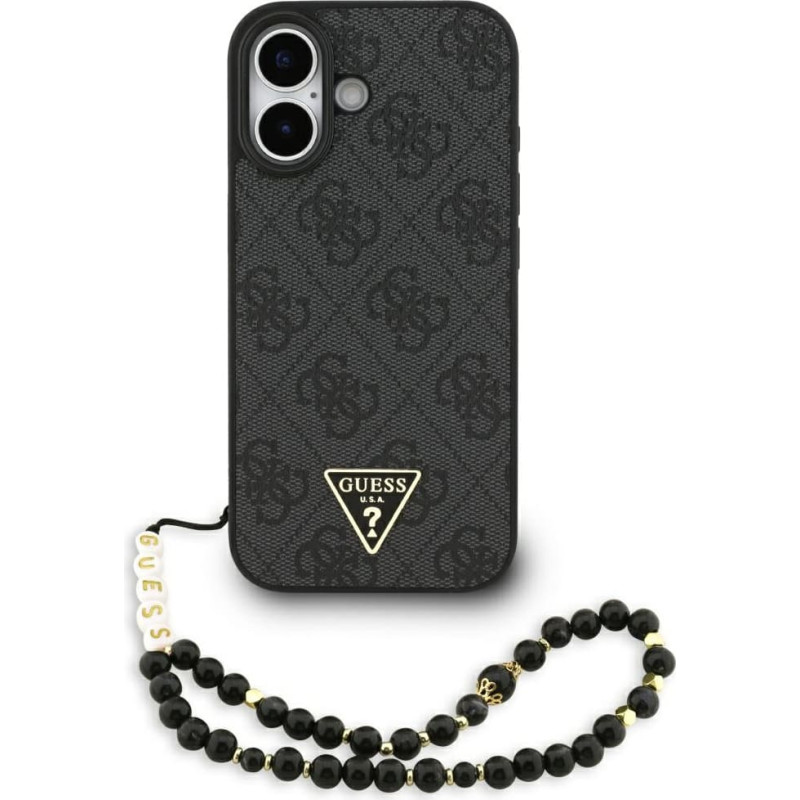 Case Guess 4G Strap Triangle Logo        MagSafe for iPhone 17 black