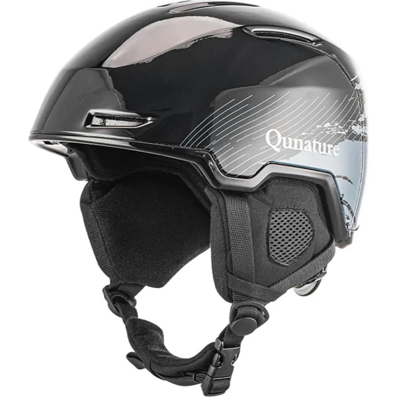 Qunature 10130003003 Ski Helmet with Earmuffs for Snowboard Size L - Black