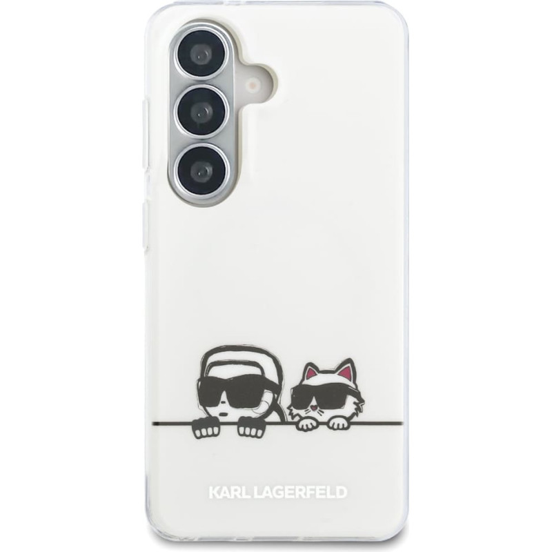 Karl Lagerfeld IML K&CH Peekaboo Logo Magnetic Case for iPhone Samsung Galaxy S26 White