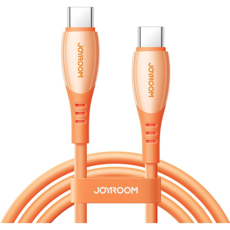 Joyroom S-A59 Vibrant Series 60W USB-C - USB-C Cable 1.2m - Orange
