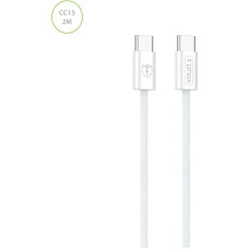 T-Phox CABLE CC15 SERIES USB-C|USB-C 60W 3A 2M WHITE
